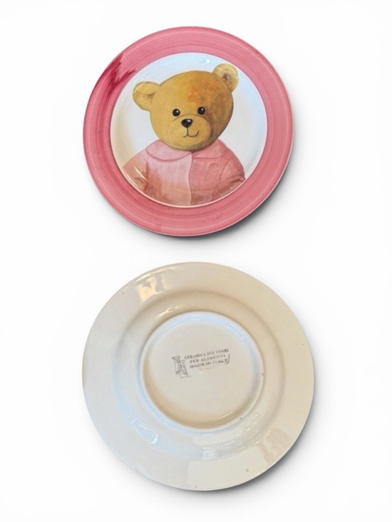 Ceramica Due Torri Other - Ceramica Due Torri Italian Teddy Bear Plates – Vintage 8” Set of 2